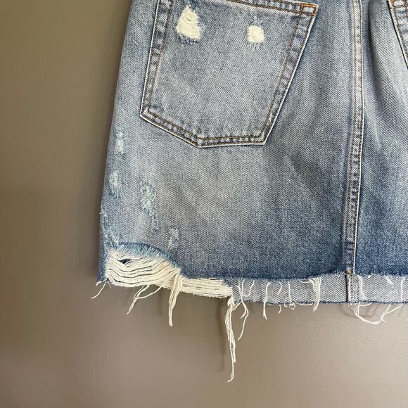 NWT‎ Boyish The Corey High Rise Rigid Denim Skirt in Dr. Strangelove Sz 26 Blue - Picture 15 of 16